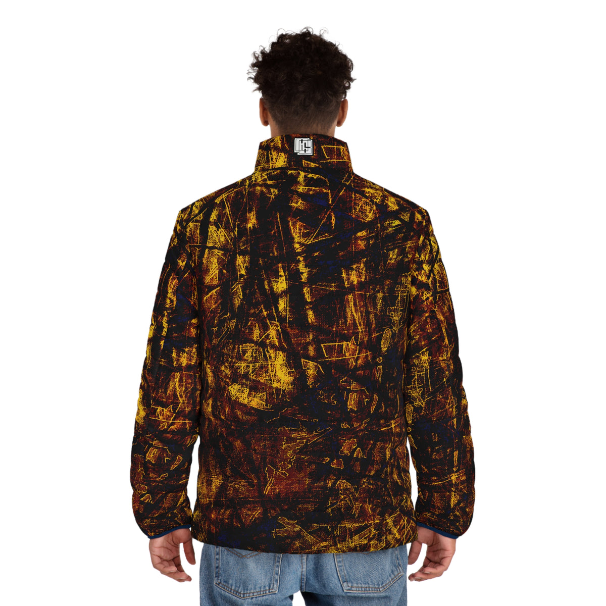 Cacophony Concoction #53 Transformation -- Original Artwork Puffer Jacket