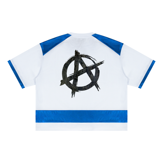 Unisex Raglan Sleeve Mesh Boxy T-Shirt