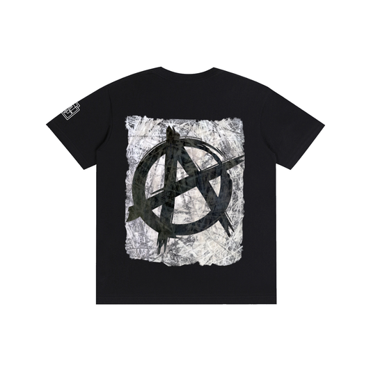 Anarchist quote and artful anarchy symbol - Pure Cotton Unisex T-Shirt
