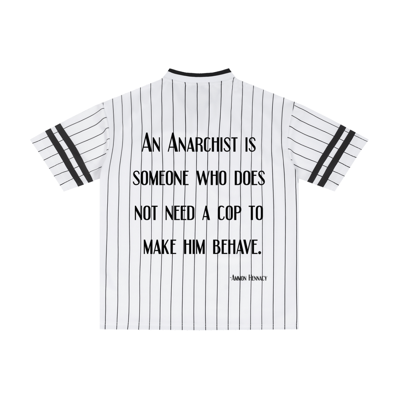 Unisex Striped Loose V-Neck T-Shirt