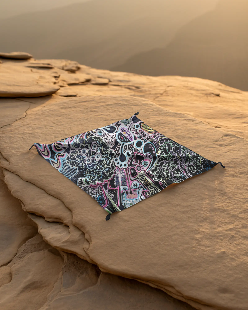 Oooh Shiny.. fashionable art print bandana for dogs and their human pets