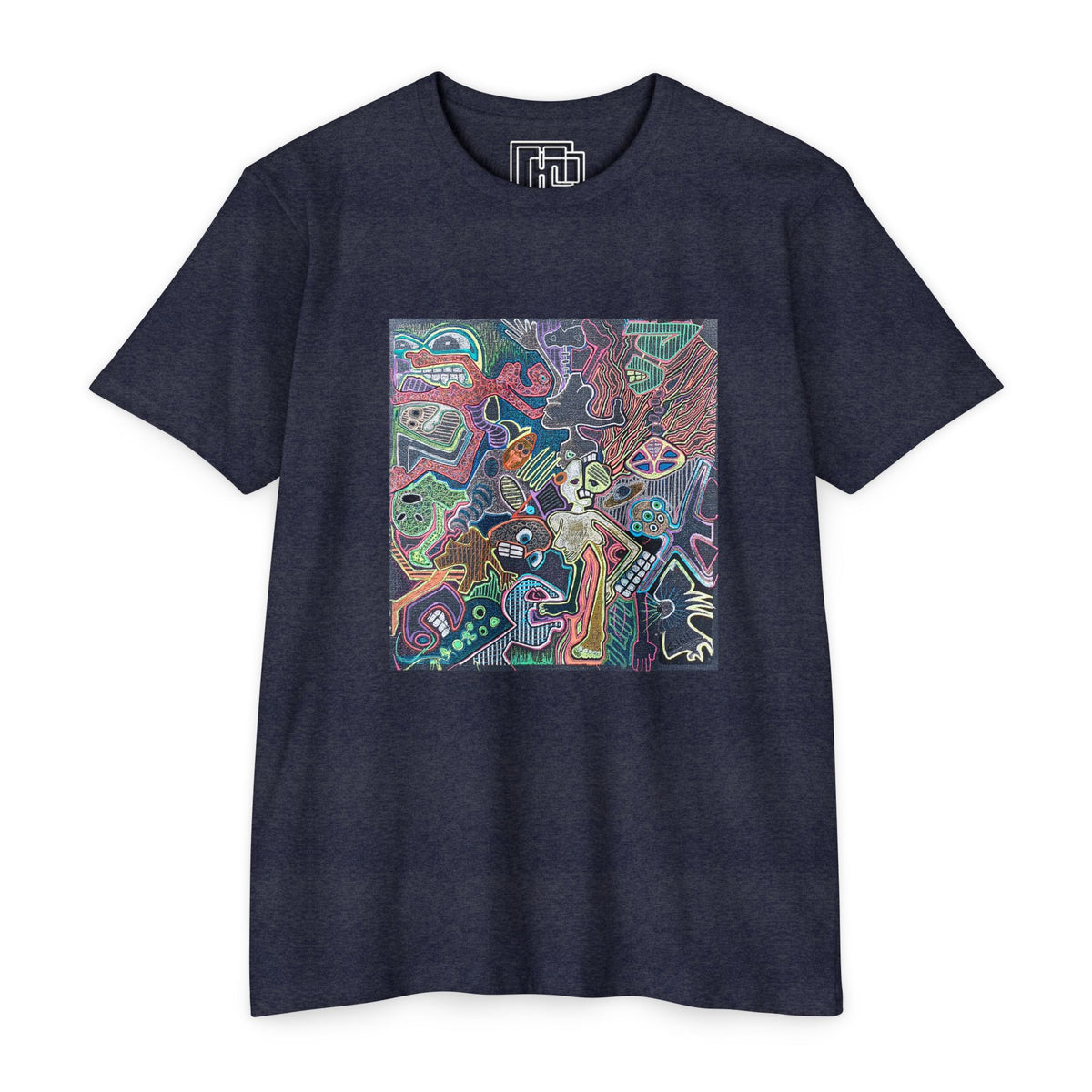Abstract Neon Doodle T-Shirt