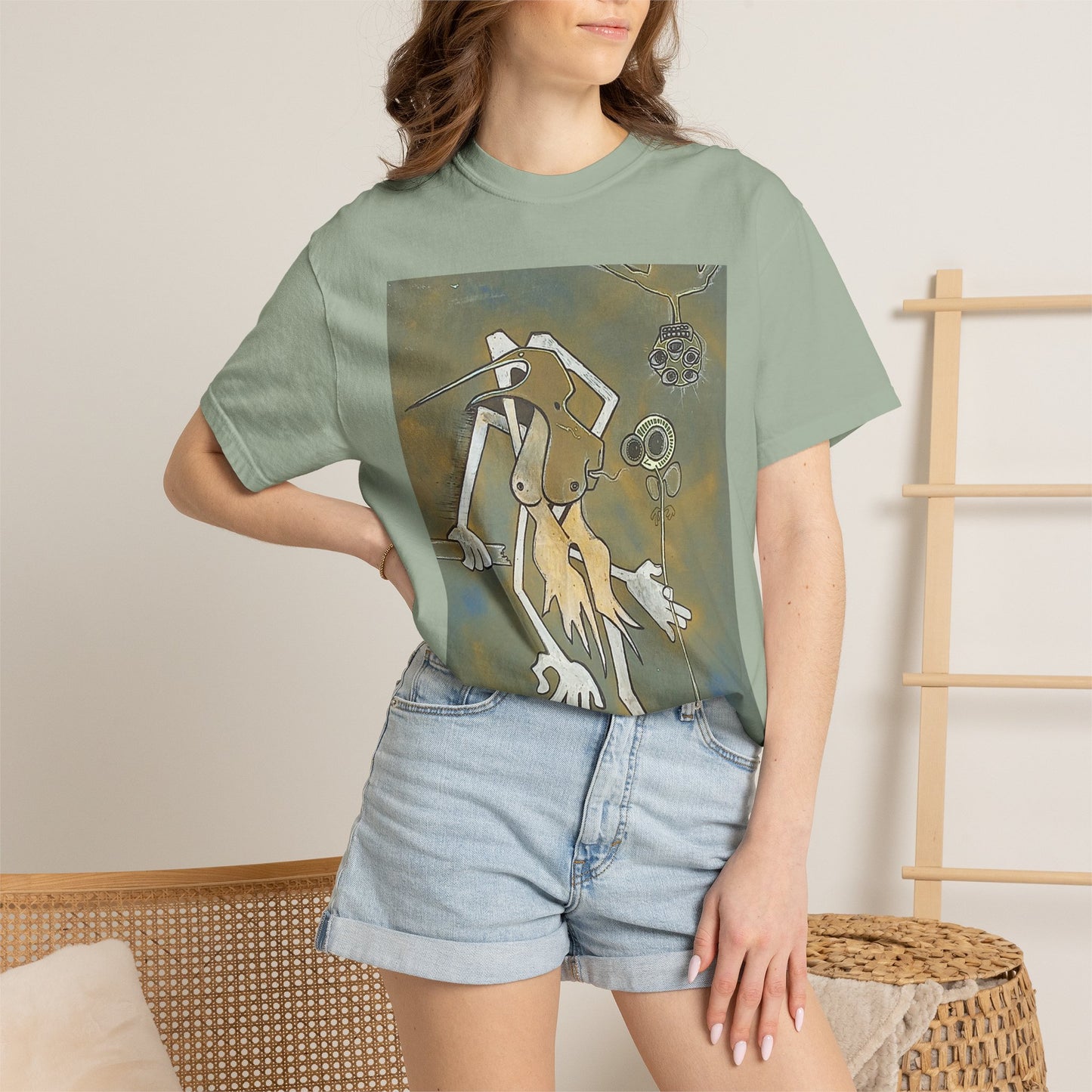 T-Shirt — Abstract Surreal Creature Graphic Tee