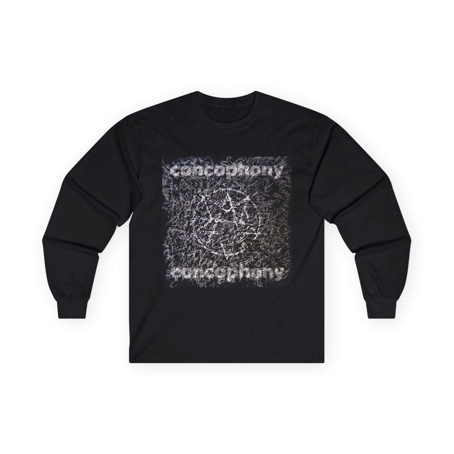Long Sleeve Tee — Concophony Abstract Noise Graphic
