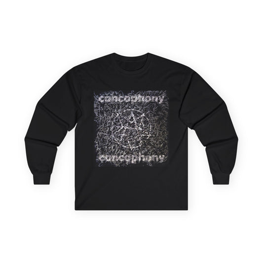 Long Sleeve Tee — Concophony Abstract Noise Graphic