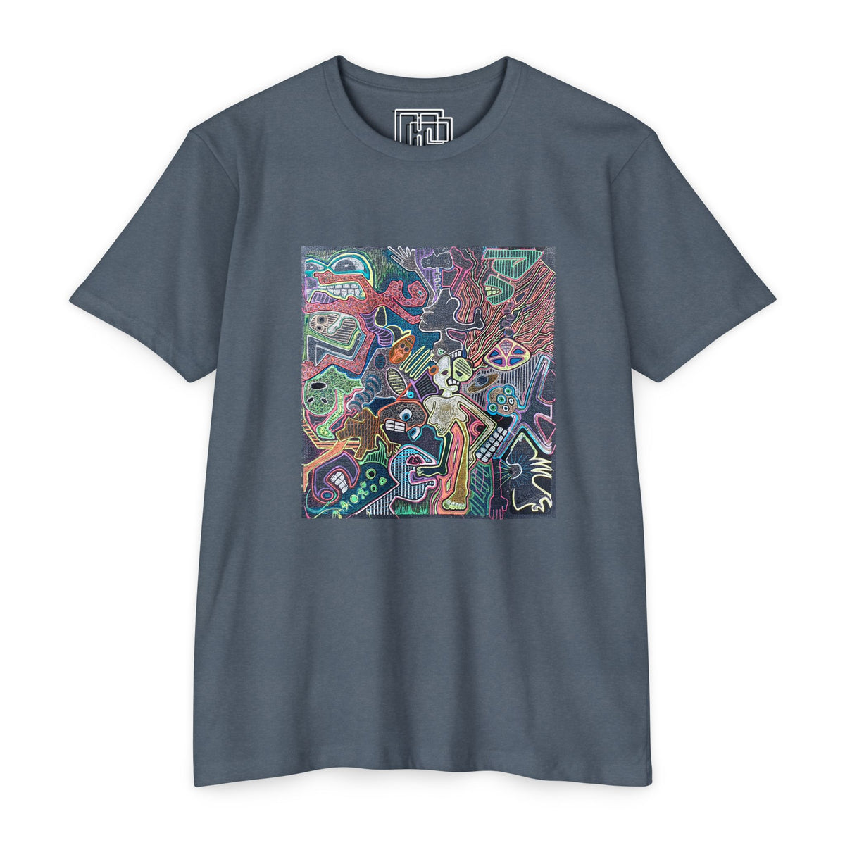 Abstract Neon Doodle T-Shirt