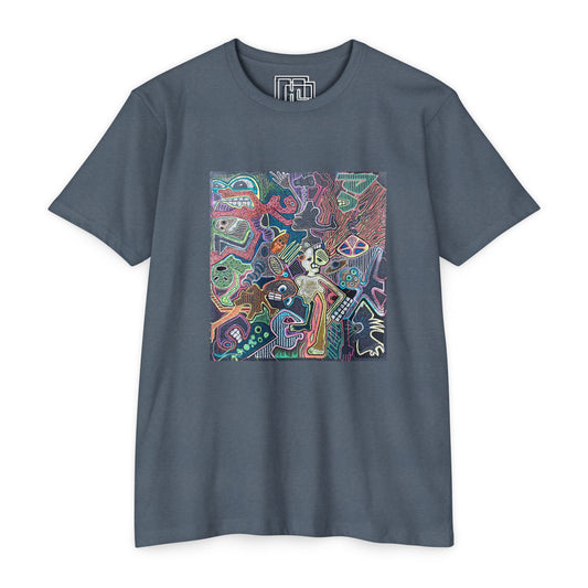 Abstract Neon Doodle T-Shirt