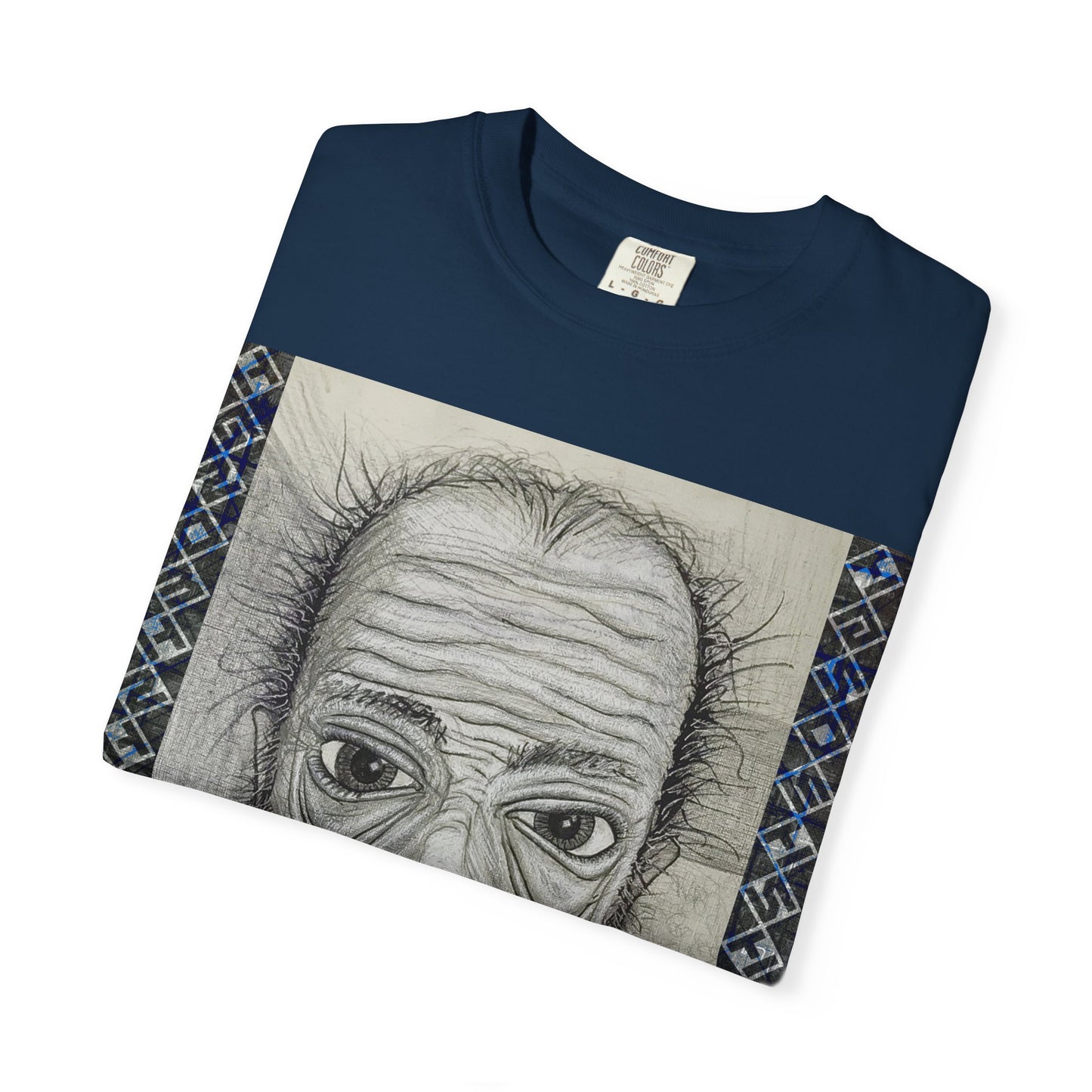 Hand-Drawn Wrinkled Face Illustration