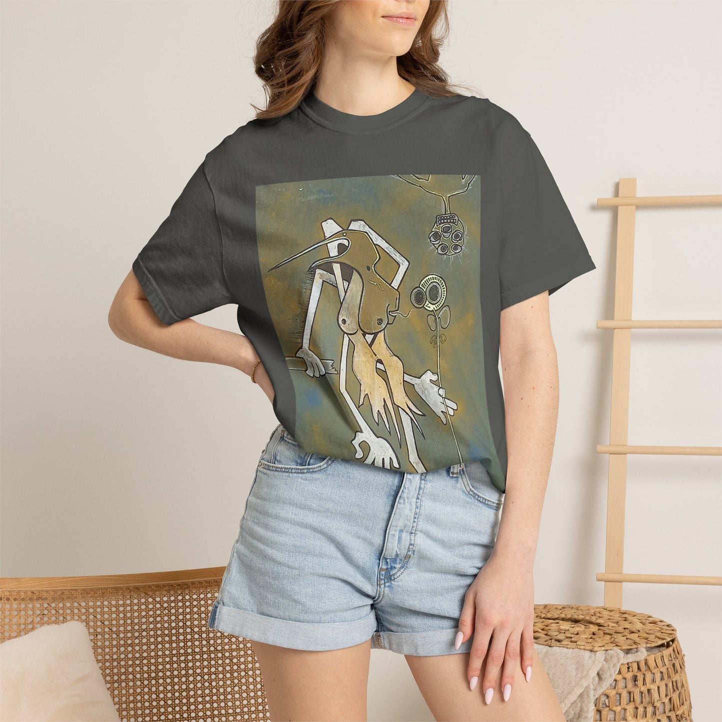 T-Shirt — Abstract Surreal Creature Graphic Tee