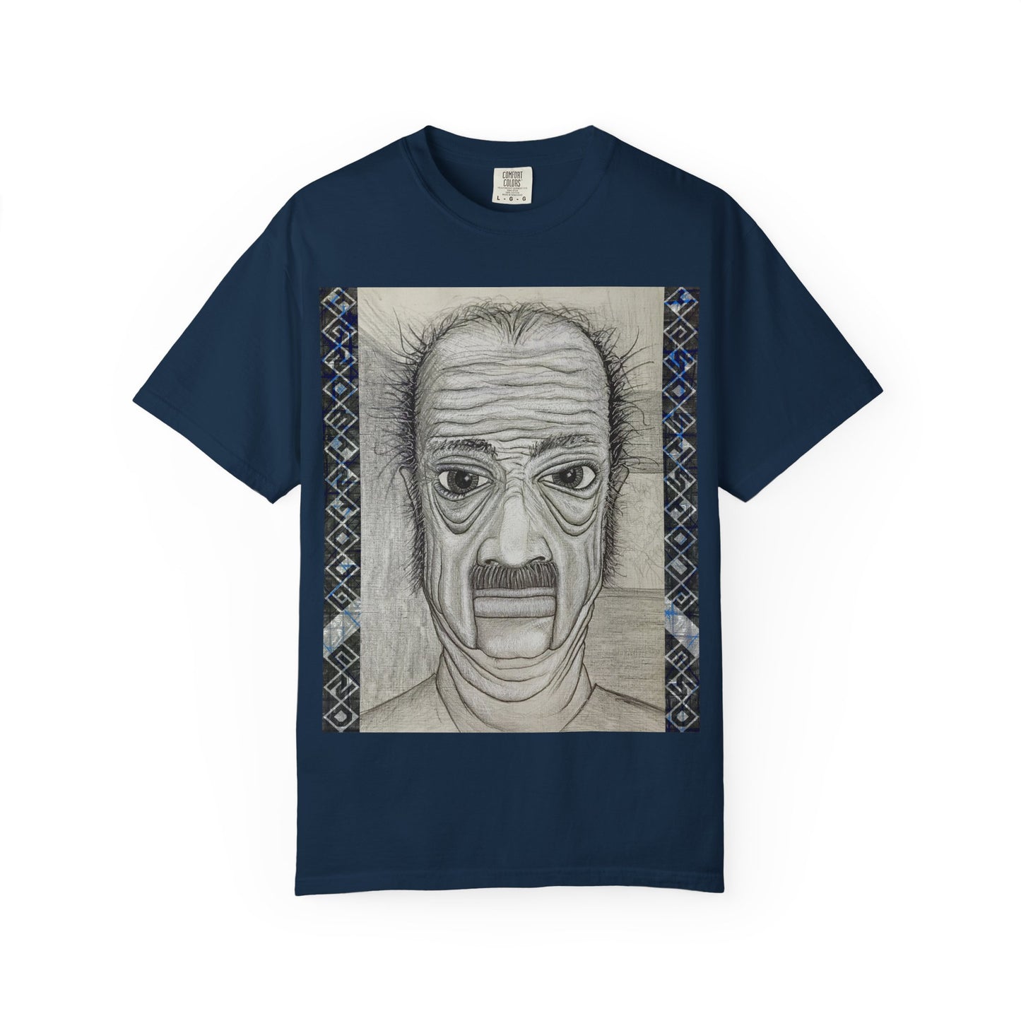 Hand-Drawn Wrinkled Face Illustration