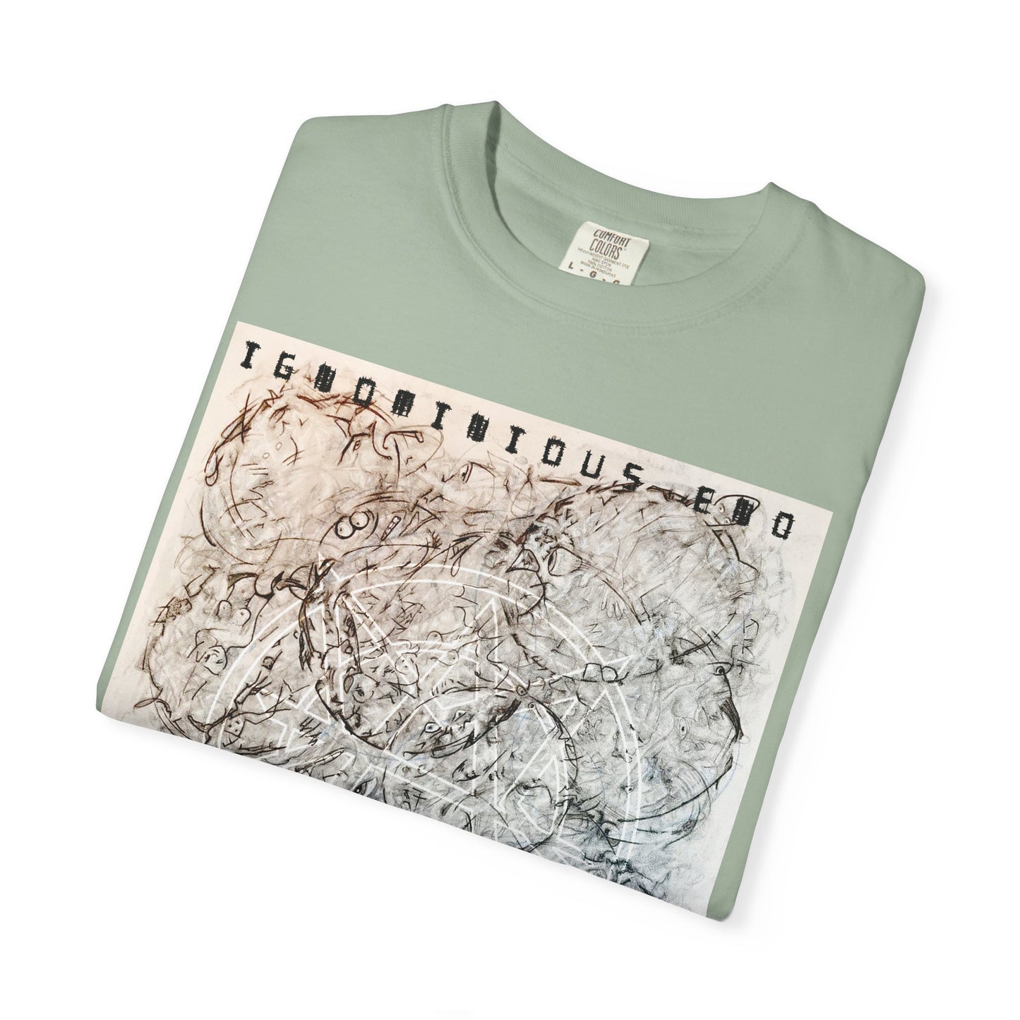 Abstract Marble Grid T-Shirt — Modern Minimal Graphic Tee