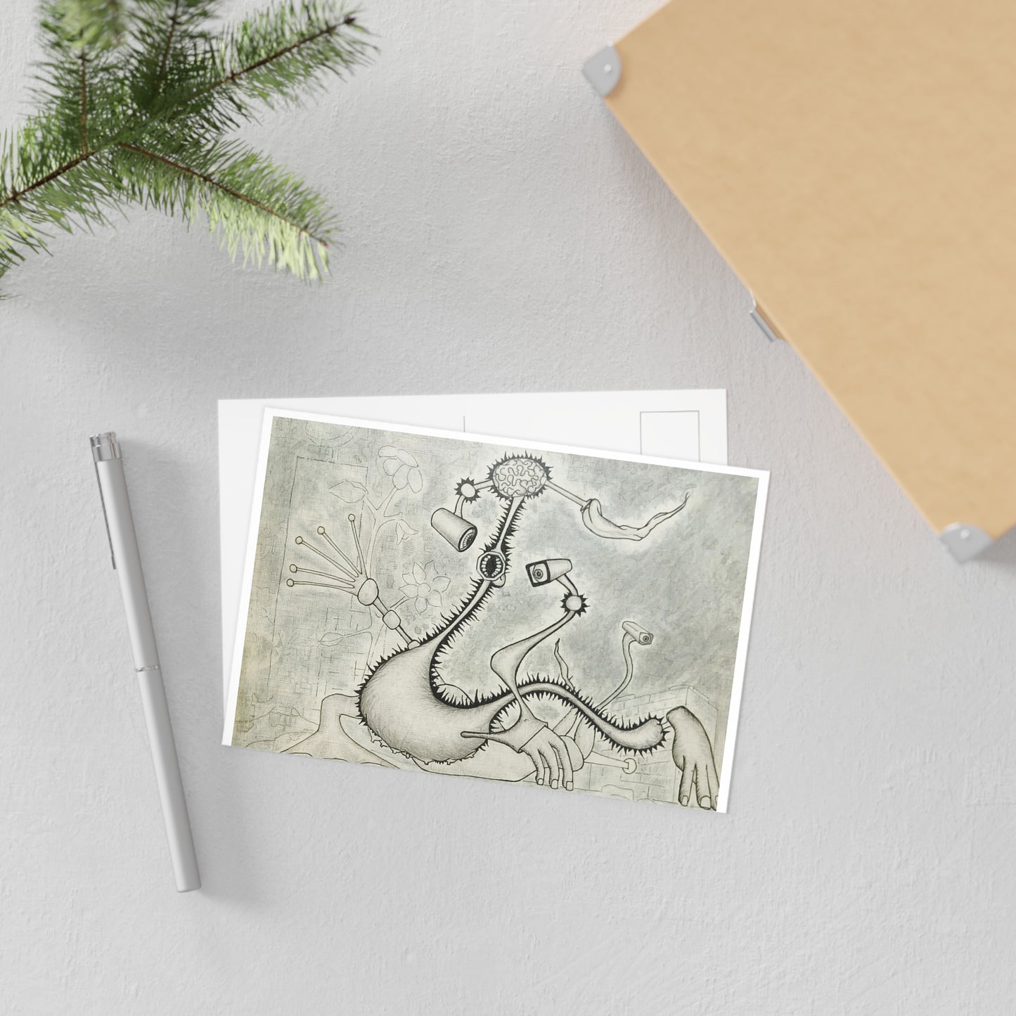 Surrealist Creature Art Postcards — Fine Art Illustration Set