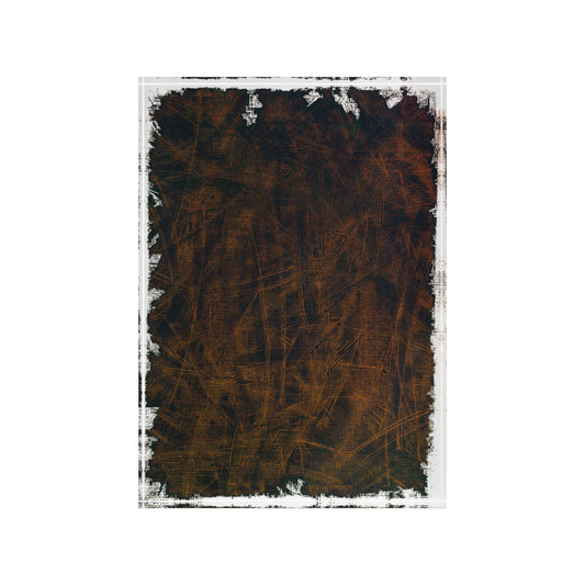 Photo Block Acrylic Display — Rustic Distressed Border Photo Frame