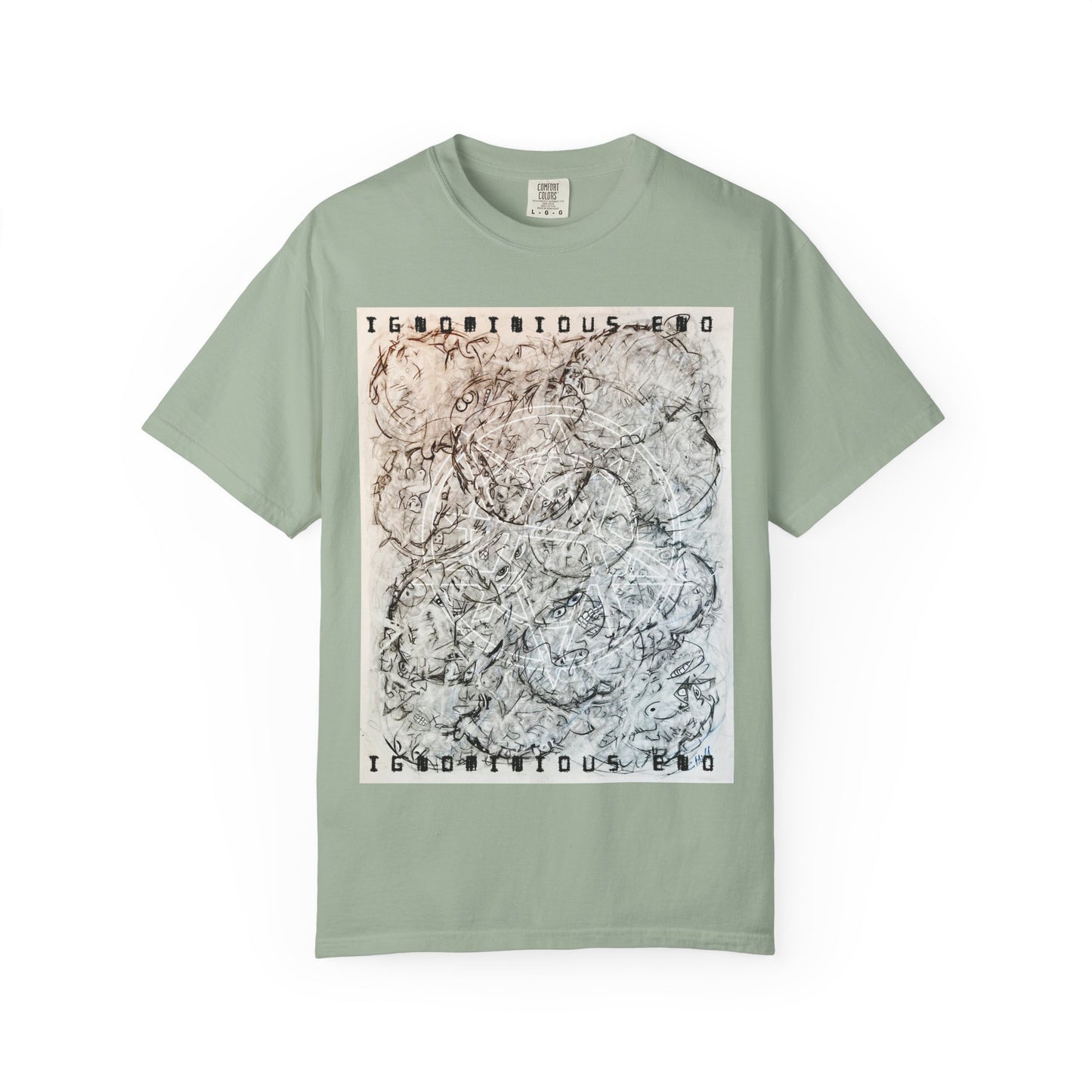 Abstract Marble Grid T-Shirt — Modern Minimal Graphic Tee