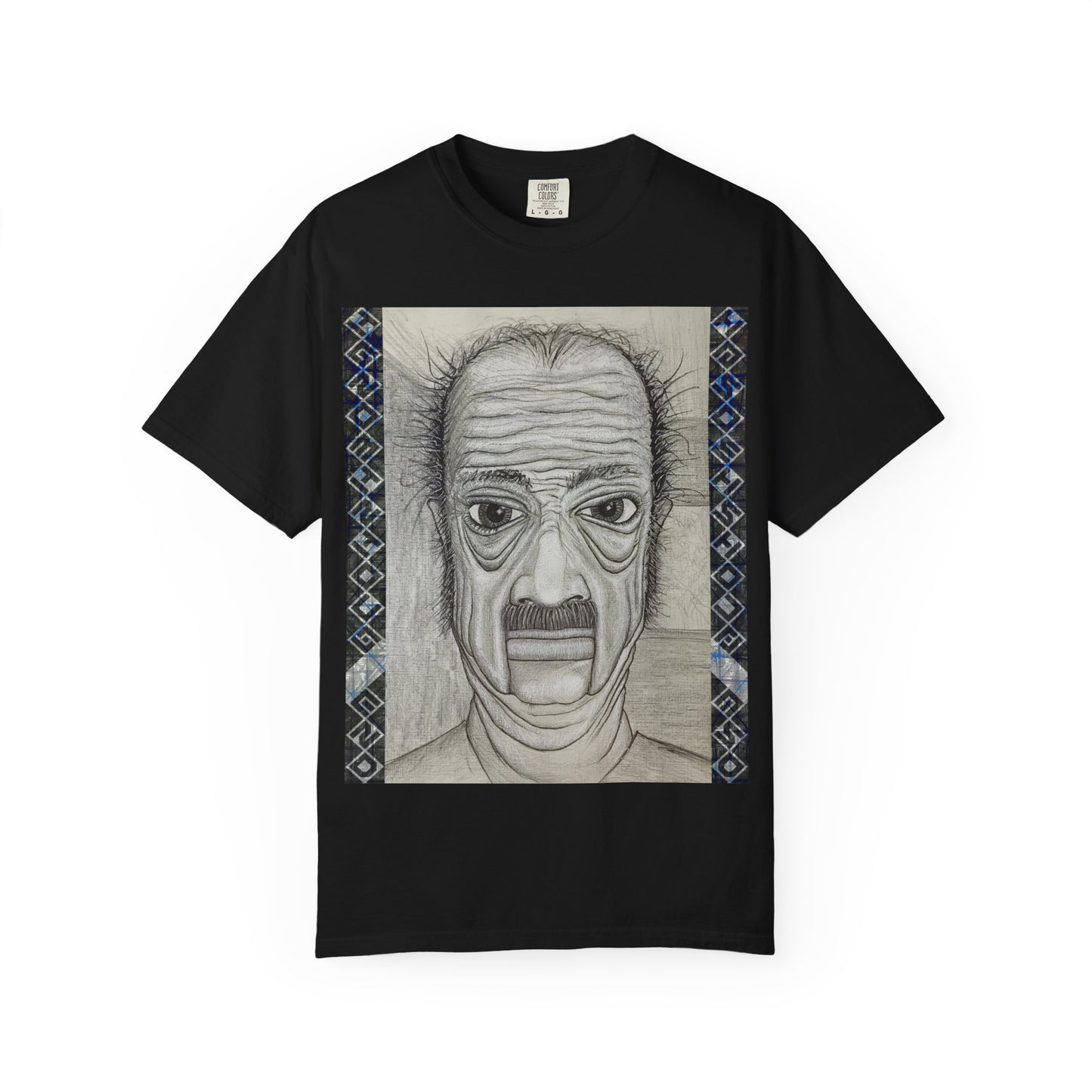 Hand-Drawn Wrinkled Face Illustration