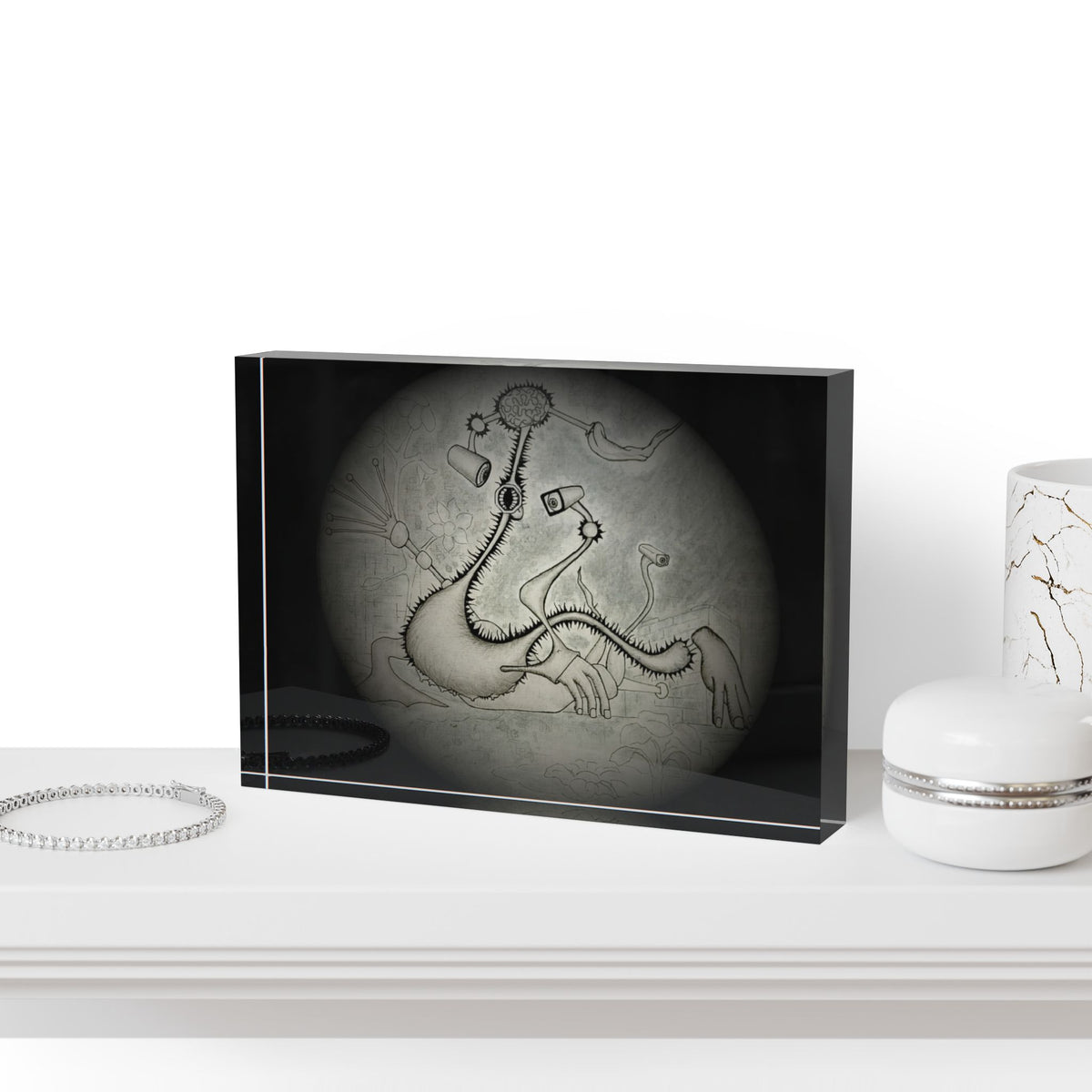 Legend of the Toaster Dragon - Acrylic Art Print Photo Block