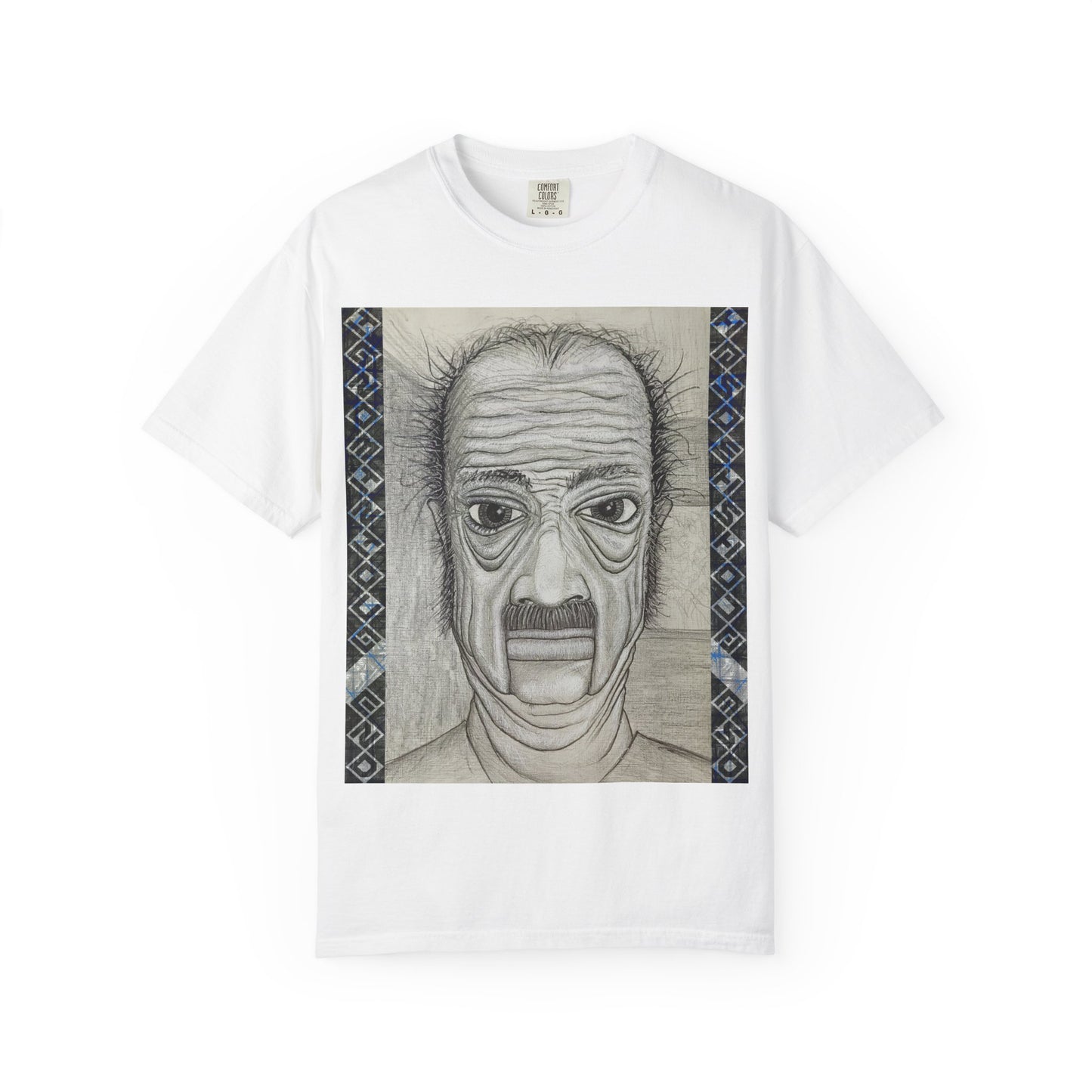Hand-Drawn Wrinkled Face Illustration