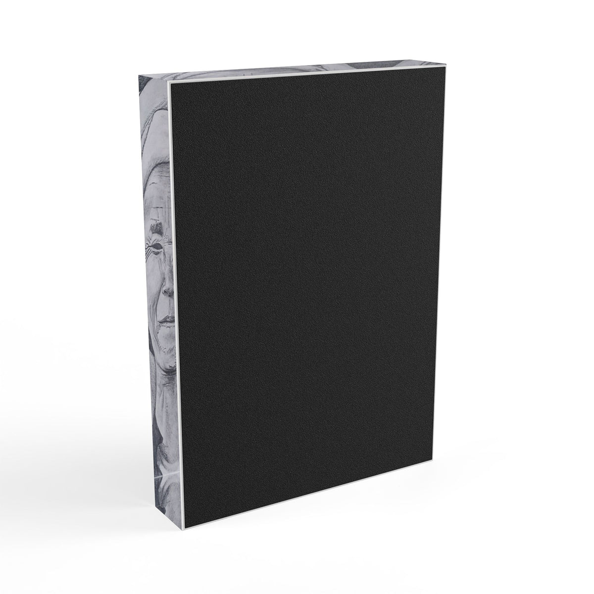 Long Neck Lady - Pencil Portrait Acrylic  Photo Block