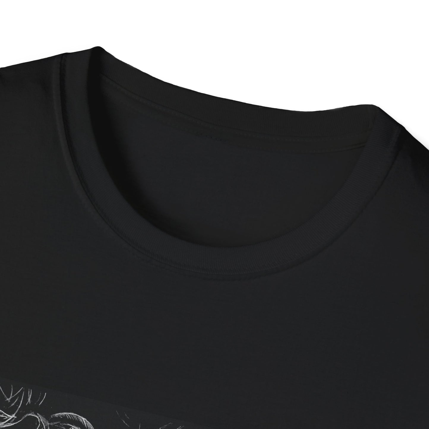 Floral Sketch Tee — Black Rose Line Art Graphic T-Shirt