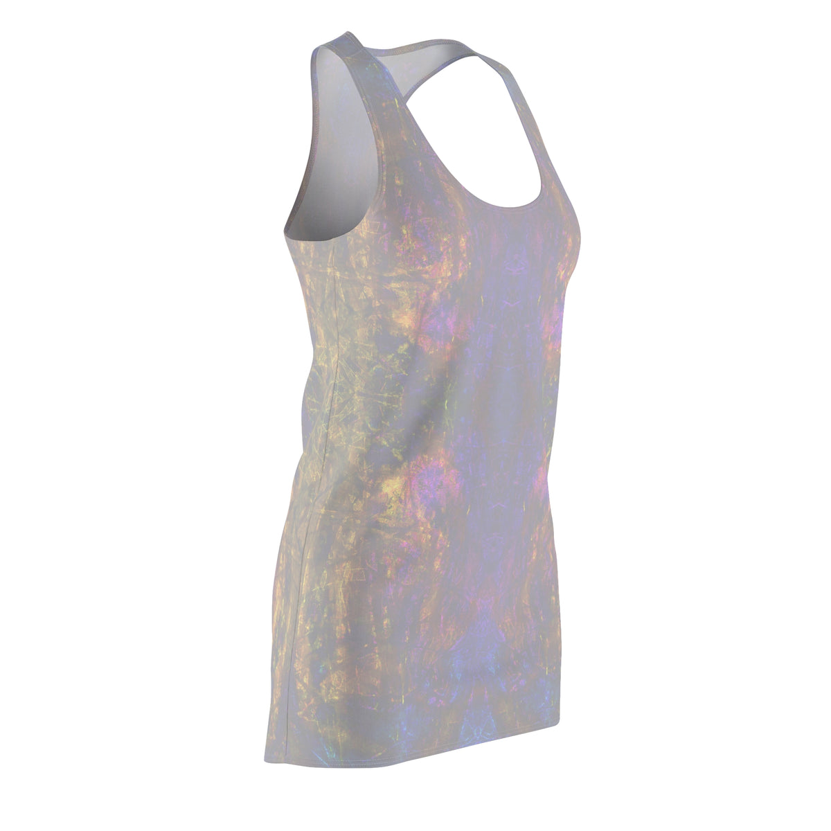 Iridescent Galaxy Racerback Dress - Women's Sleeveless AOP Sundress