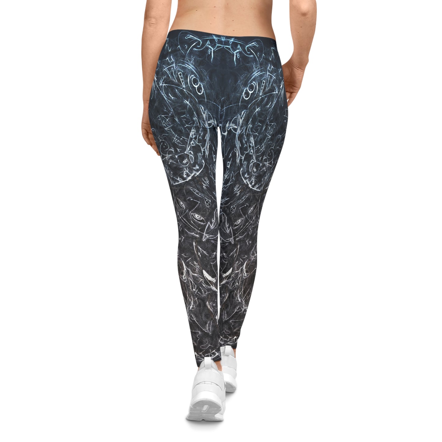 Original hand drawn artwork - Casual Yoga Leggings