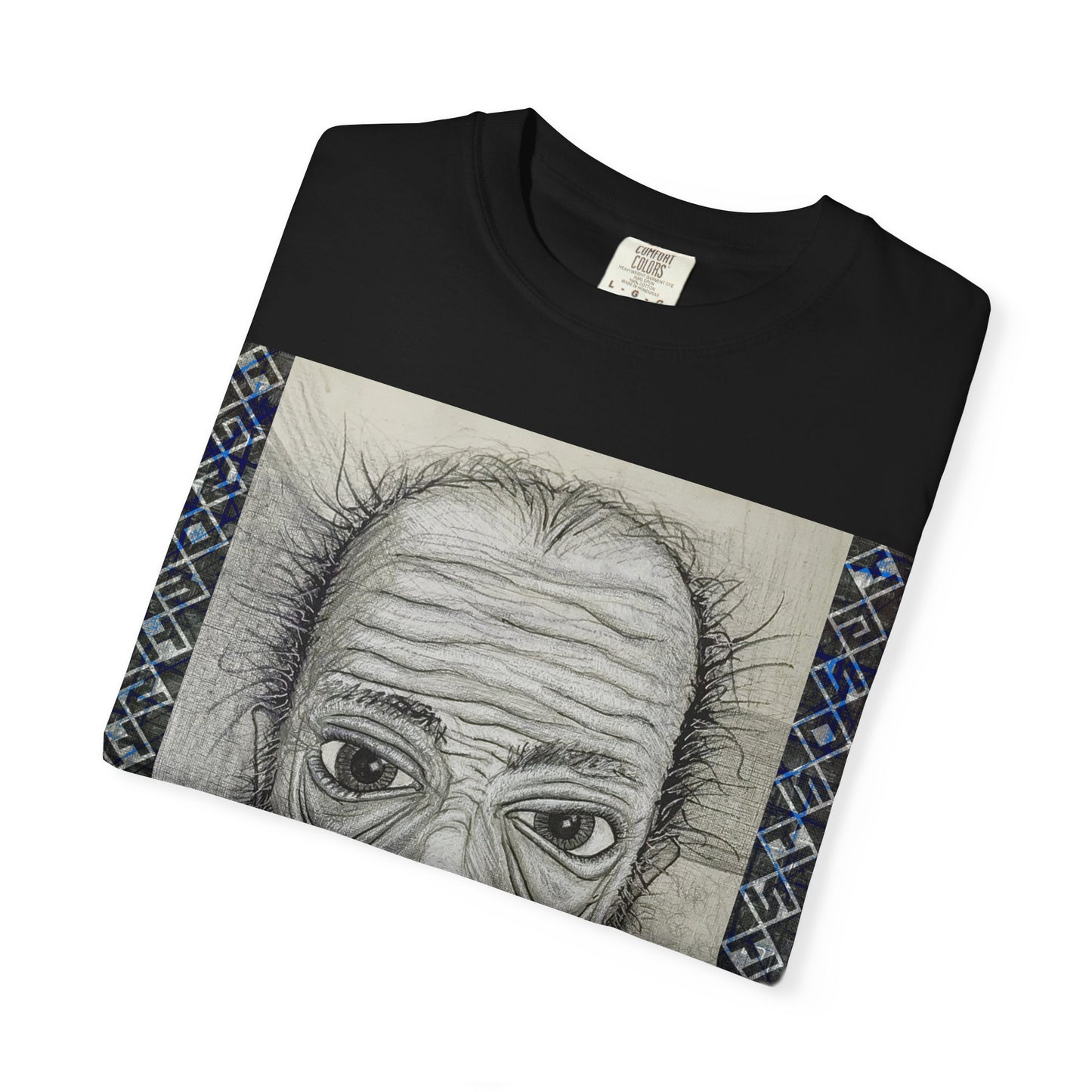 Hand-Drawn Wrinkled Face Illustration