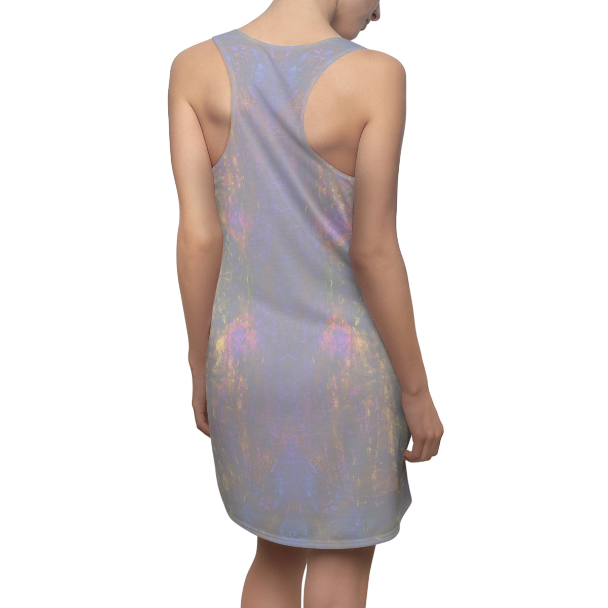 Iridescent Galaxy Racerback Dress - Women's Sleeveless AOP Sundress
