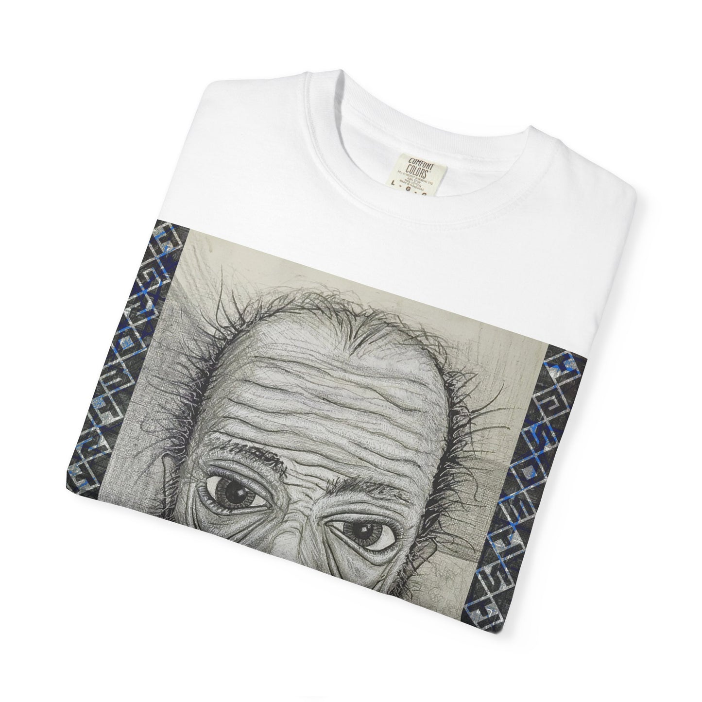 Hand-Drawn Wrinkled Face Illustration