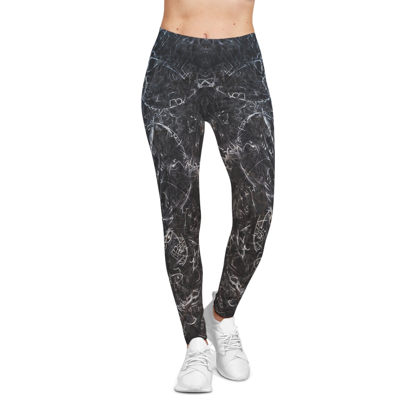 Original hand drawn artwork - Casual Yoga Leggings