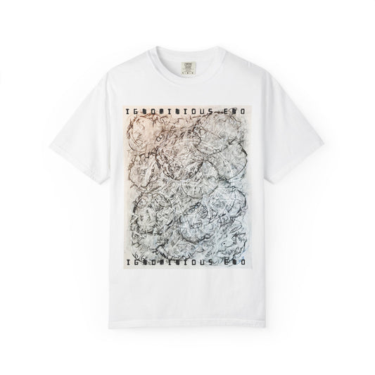 Abstract Marble Grid T-Shirt — Modern Minimal Graphic Tee
