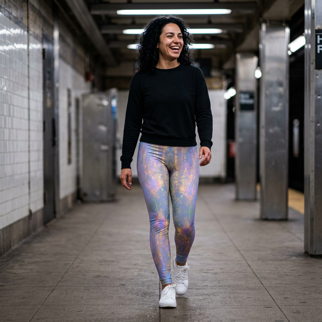 Cacophonic Concoction #17 — Women's All-Over-Print Casual Yoga Leggings