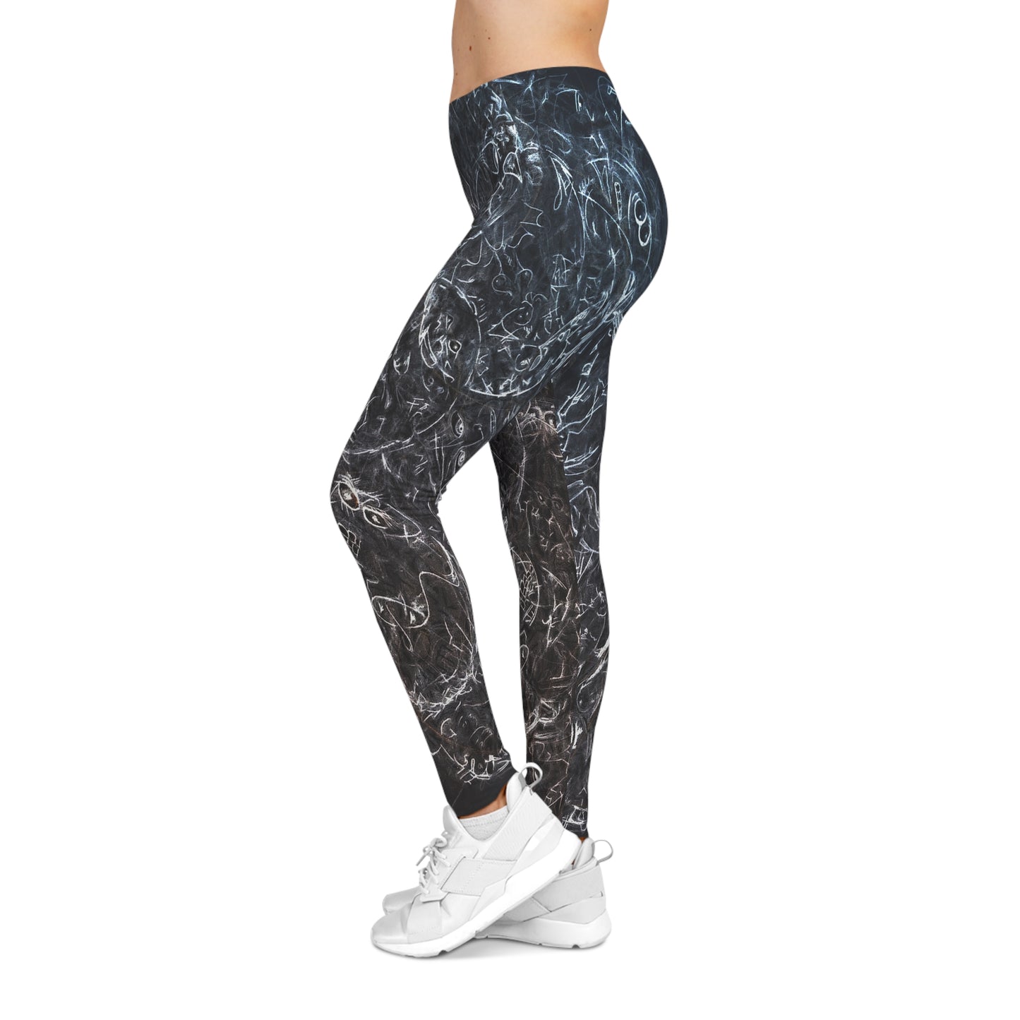 Original hand drawn artwork - Casual Yoga Leggings