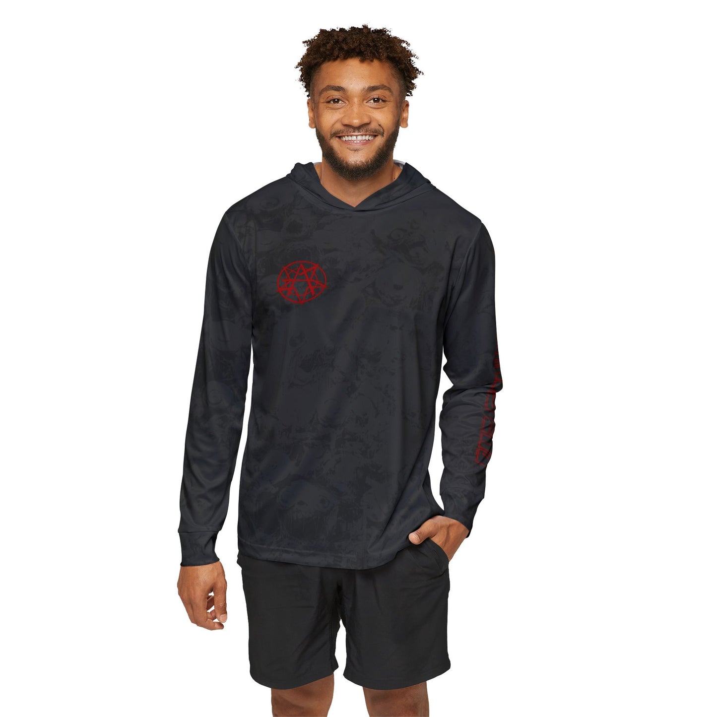 Men's Warmup Hoodie with pentagram –  AOP Pullover