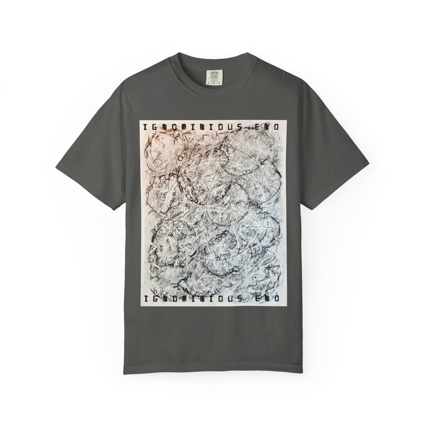Abstract Marble Grid T-Shirt — Modern Minimal Graphic Tee