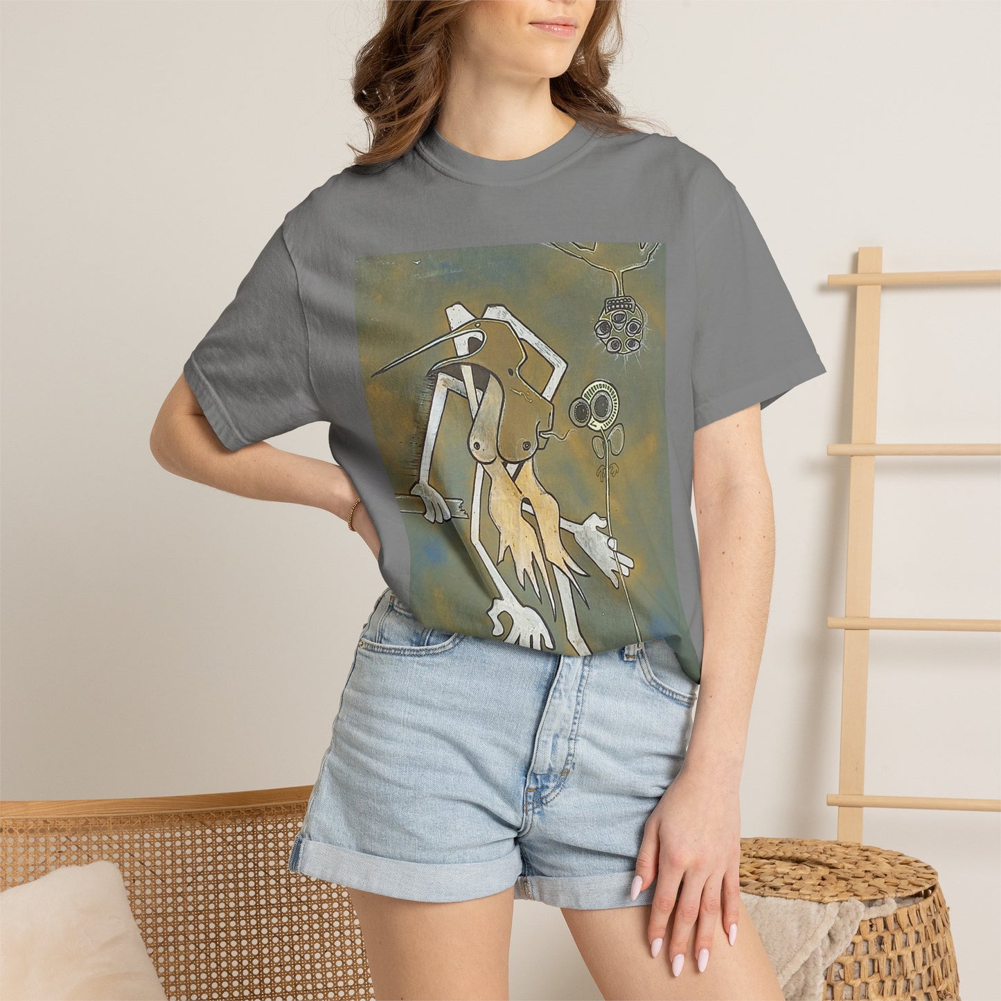 T-Shirt — Abstract Surreal Creature Graphic Tee
