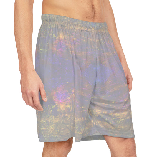 Nebula Tie-Dye Basketball Shorts - Pastel Galaxy AOP