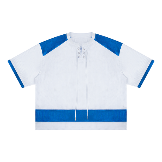 Unisex Raglan Sleeve Mesh Boxy T-Shirt