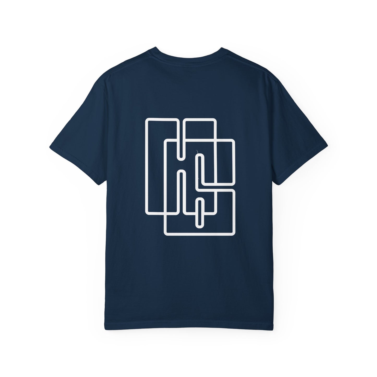 Portrait T-Shirt — Moody Blue Face Art Tee