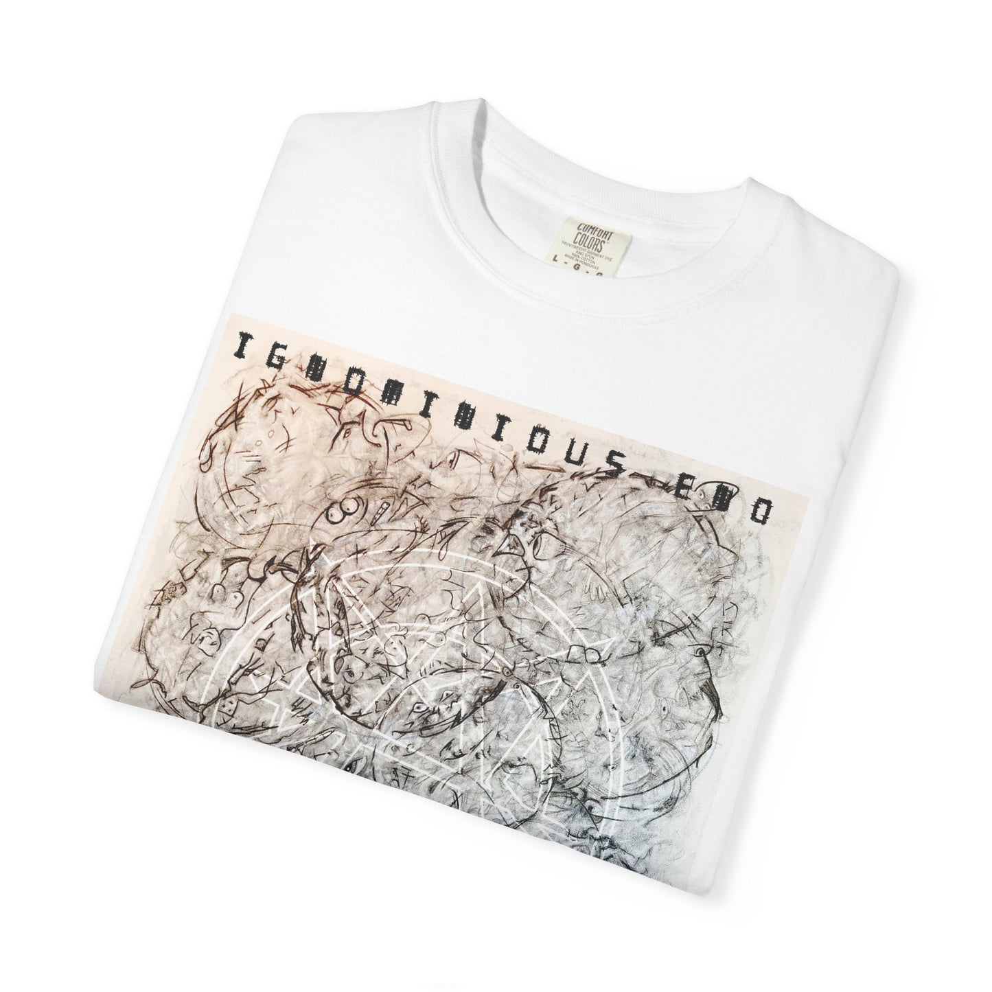 Abstract Marble Grid T-Shirt — Modern Minimal Graphic Tee