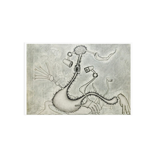 Surrealist Creature Art Postcards — Fine Art Illustration Set