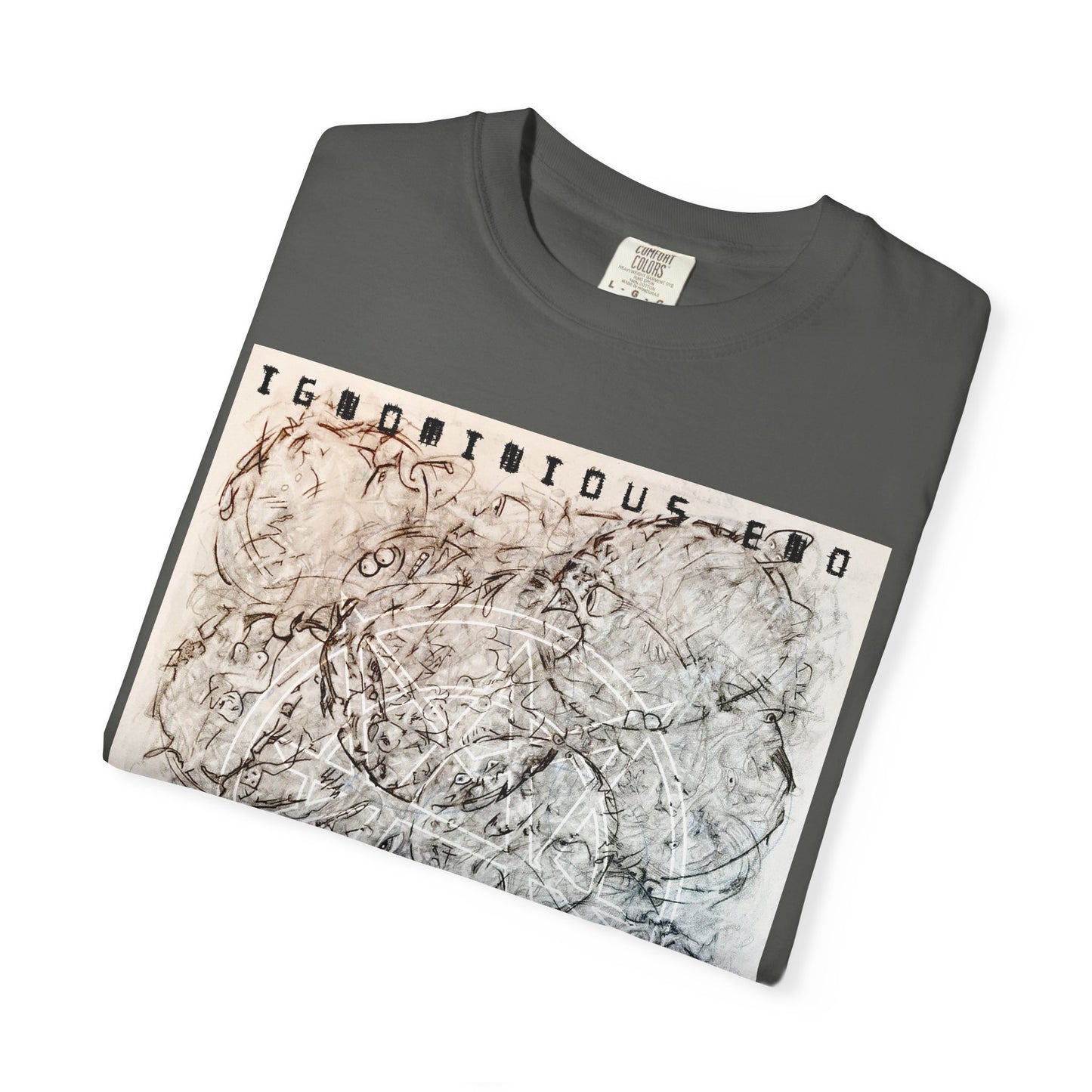 Abstract Marble Grid T-Shirt — Modern Minimal Graphic Tee