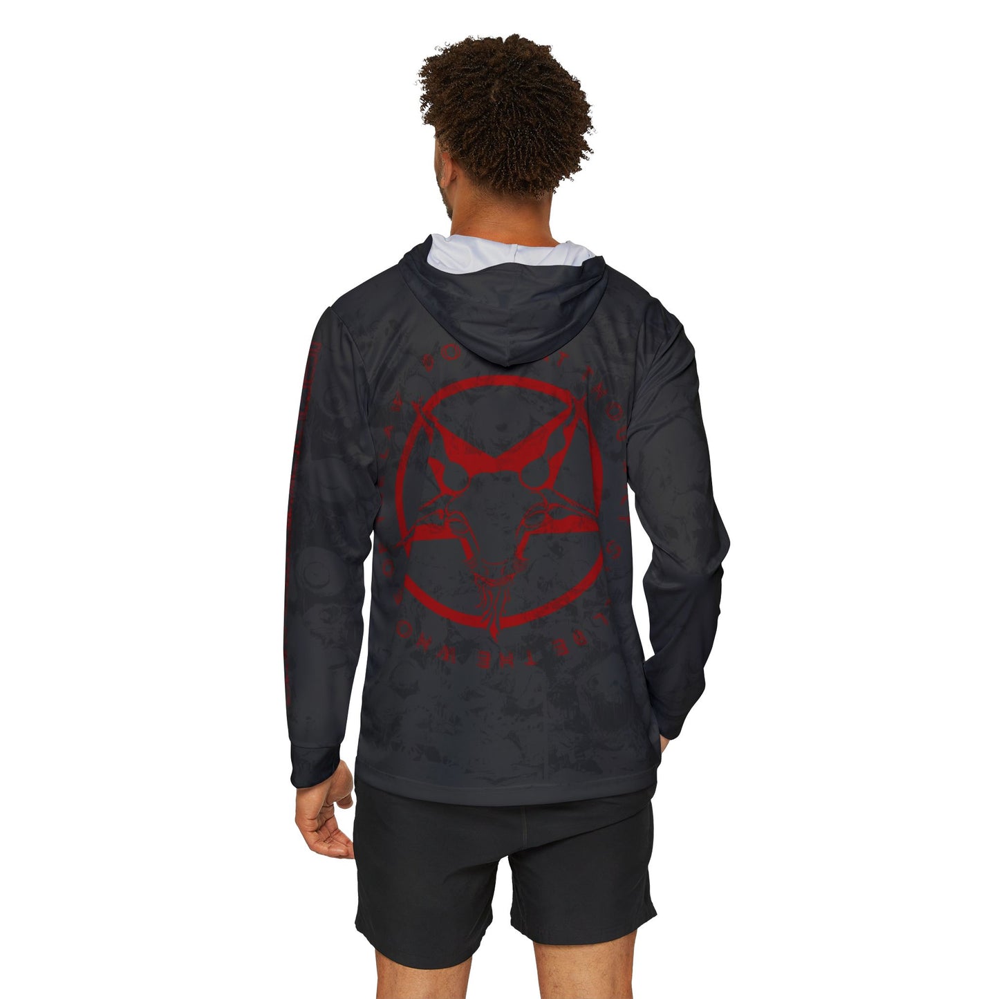 Men's Warmup Hoodie with pentagram –  AOP Pullover