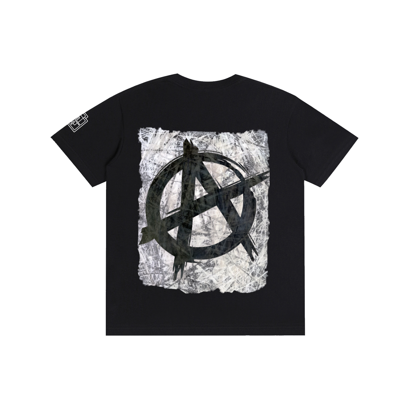 Anarchist quote and artful anarchy symbol - Pure Cotton Unisex T-Shirt
