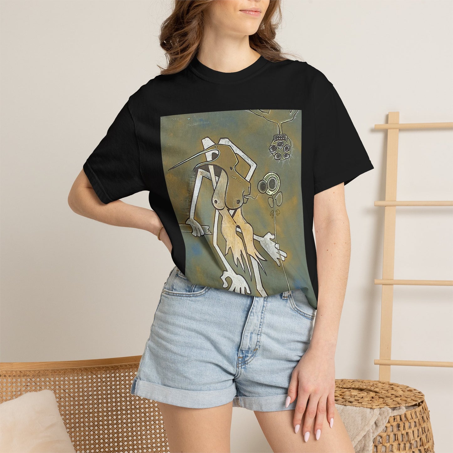 T-Shirt — Abstract Surreal Creature Graphic Tee