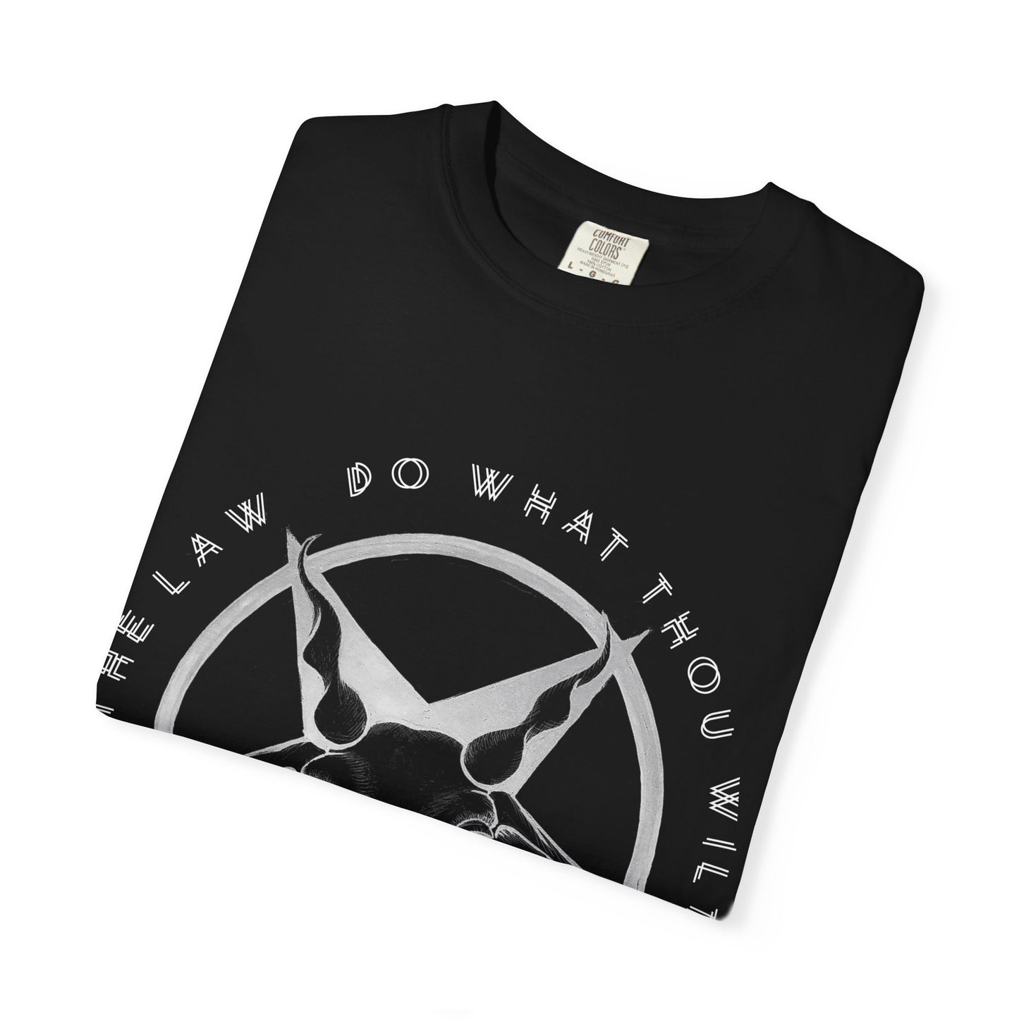 Graphic T-Shirt — Goat Skull Pentagram "Do What Thou Wilt" Gothic Tee