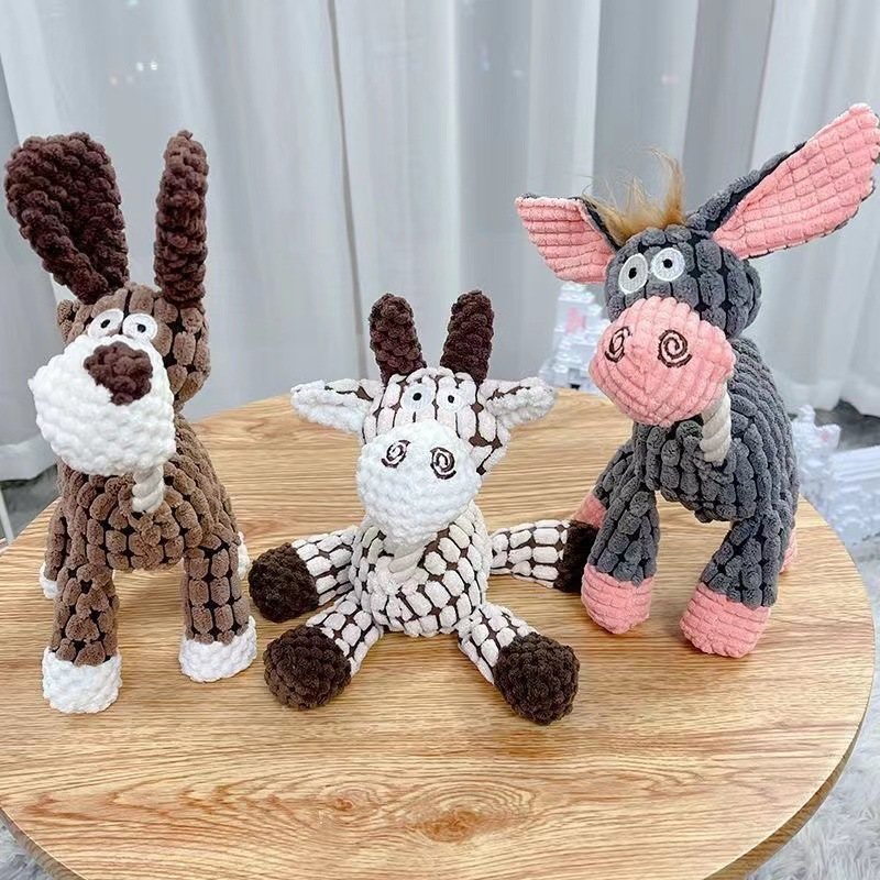 Manufacturer Plush Dog Molar Tooth Toy with Sound