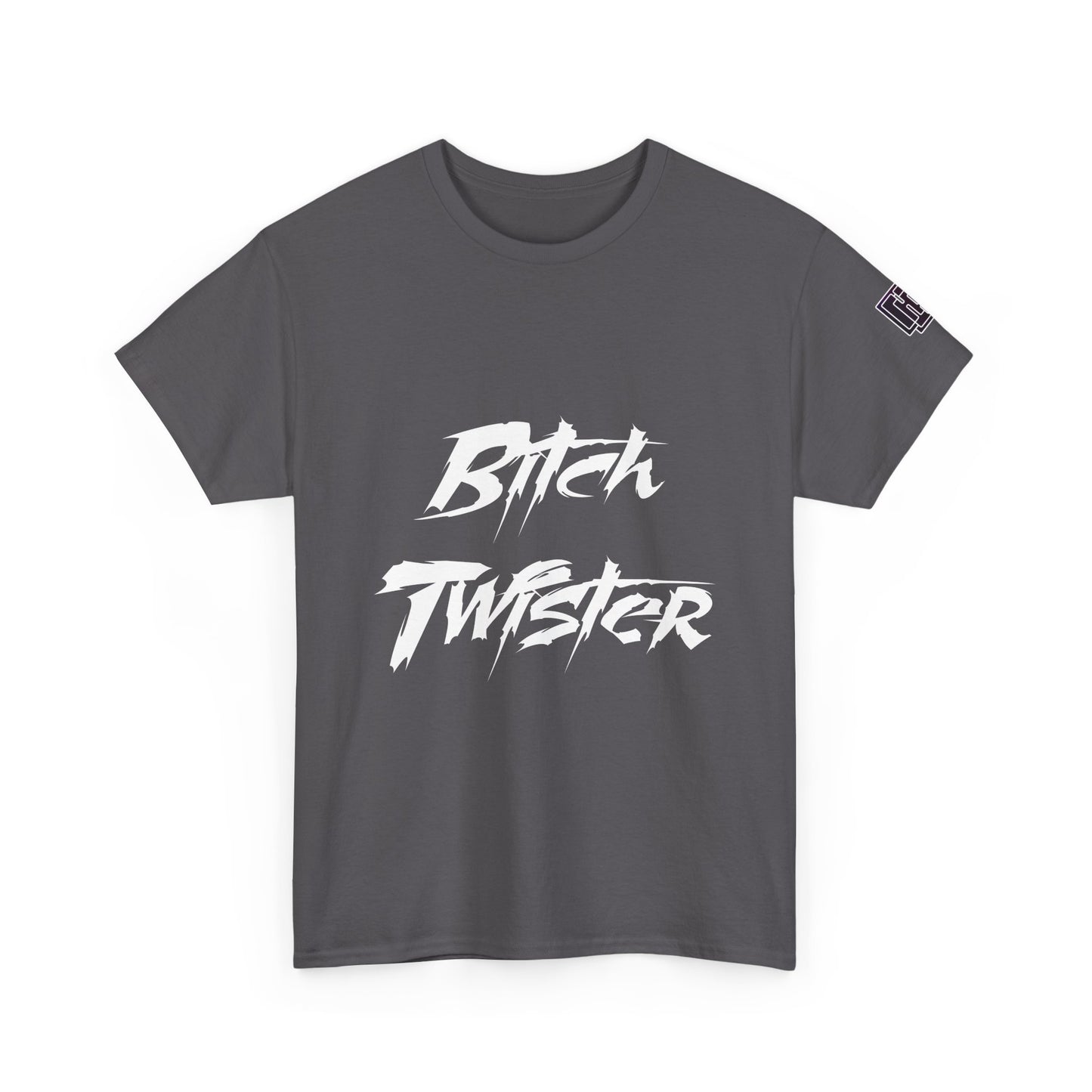 Bitch Twister Graphic Tee — Edgy Script Black T-Shirt