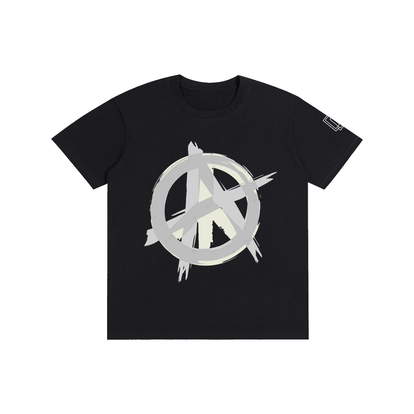 Anarchy Peace Symbol Pure Cotton Unisex T-Shirt
