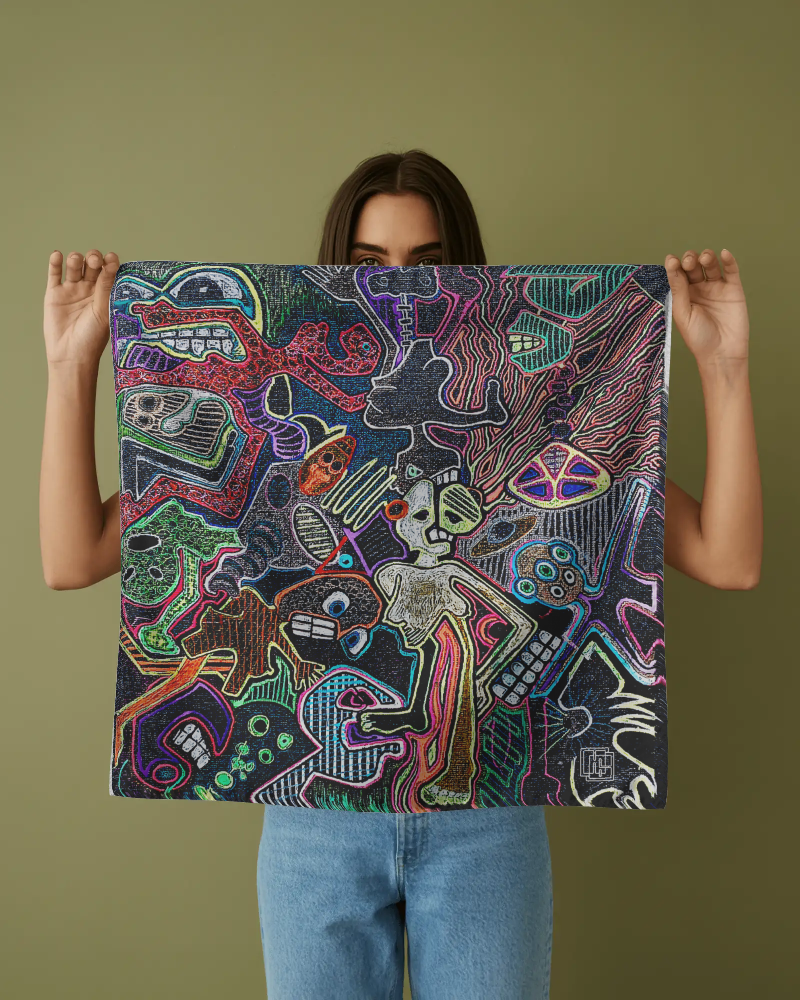 Oooh Shiny.. fashionable art print bandana for dogs and their human pets